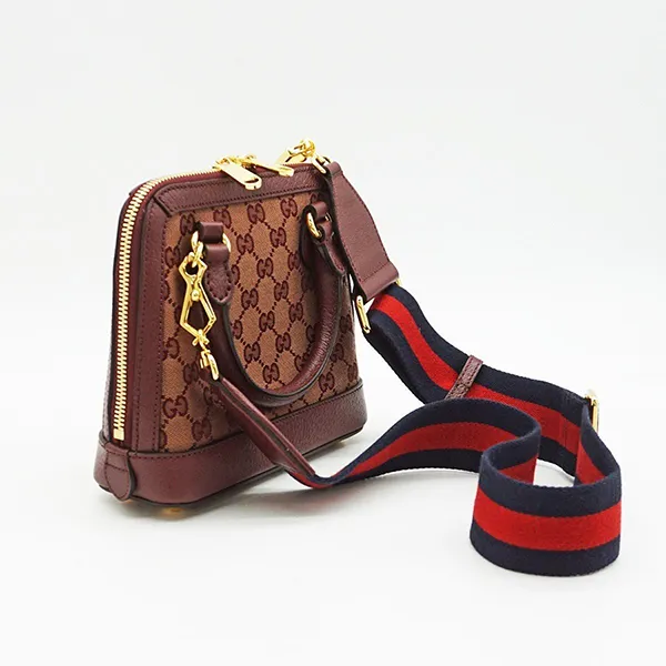 Túi Đeo Chéo Nữ Gucci GG 3WAY 677212 Màu Nâu Đỏ