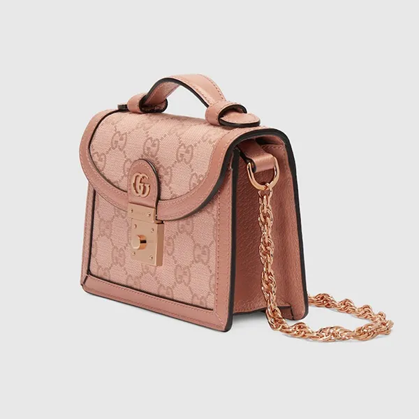 Túi Đeo Chéo Nữ Gucci GG Ophidia Mini Shoulder Bag 696180 FACC5 5748 Màu Hồng