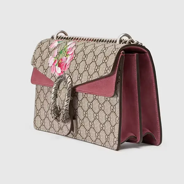 Túi Đeo Chéo Nữ Gucci GG Reedition Dionysus Blooms Print Beige 400249-KU23N-8693 Màu Be Đỏ