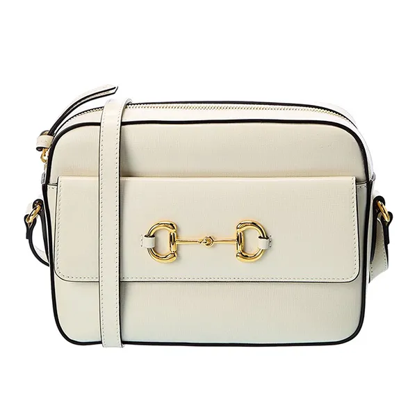 Túi Đeo Chéo Nữ Gucci Horsebit 1955 GG Supreme Hand Bag Leather Màu Beige