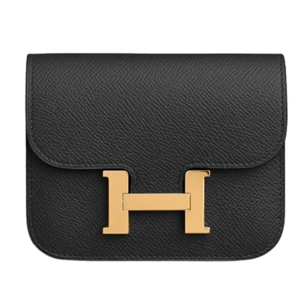 Túi Đeo Chéo Nữ Hermès Constance Slim Bag Màu Đen