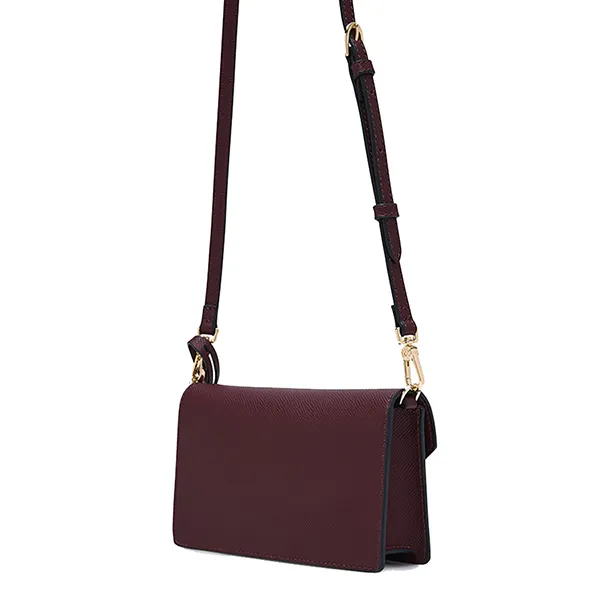 Túi Đeo Chéo Nữ Lyn Andera Wallets On Chain - Dark Red L25FWWB013 Màu Đỏ Đậm