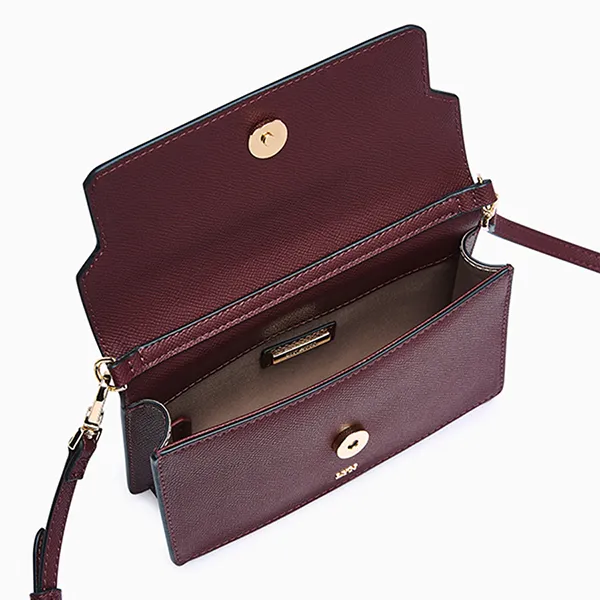 Túi Đeo Chéo Nữ Lyn Andera Wallets On Chain - Dark Red L25FWWB013 Màu Đỏ Đậm