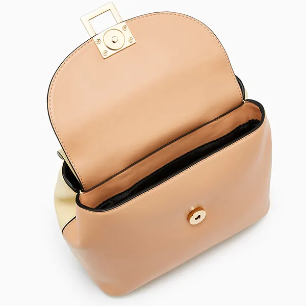 Túi Đeo Chéo Nữ Lyn Devyn Top Handle Handbag - Orange Variation 2 L25FBWB027 Màu Cam