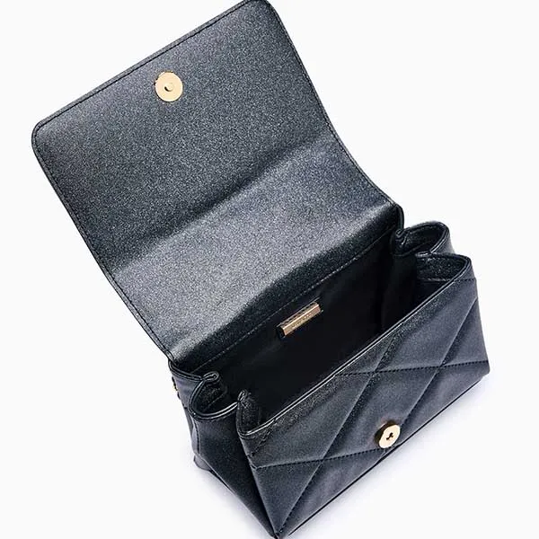 Túi Đeo Chéo Nữ Lyn Ferna Crossbody Bag - Glitter Black LL25FBF007 Màu Đen