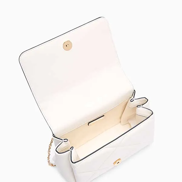 Túi Đeo Chéo Nữ Lyn Ferna Crossbody Bag - Ivory LL25FBF007 Màu Trắng Kem