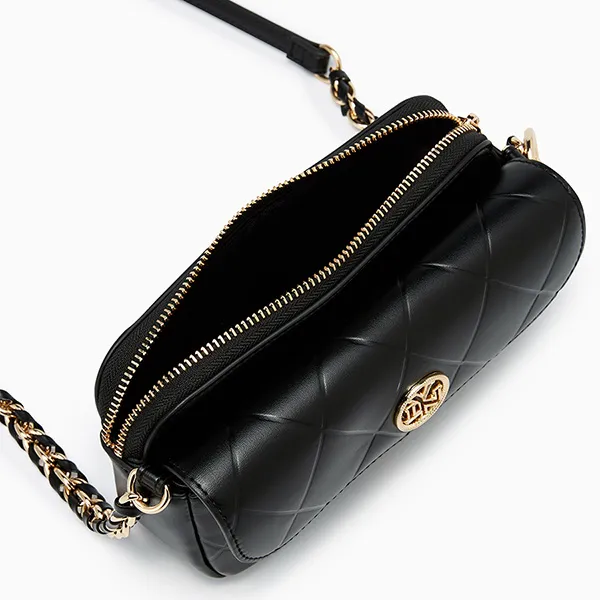 Túi Đeo Chéo Nữ Lyn Jemma Mini Crossbody Bag - Black L25FBWB021 Màu Đen