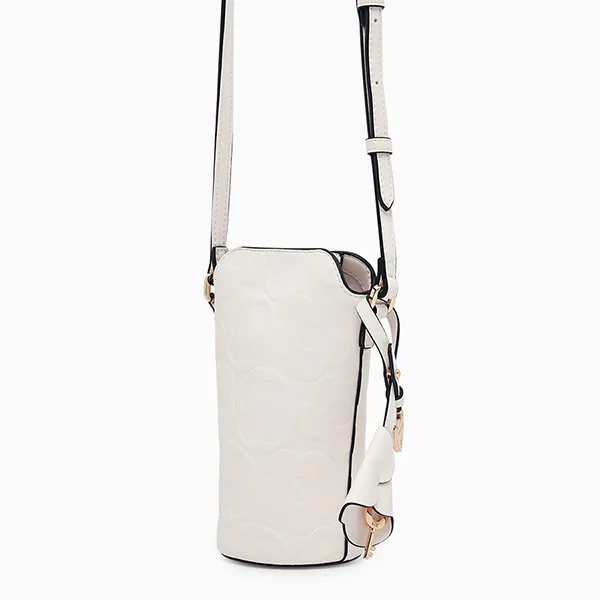 Túi Đeo Chéo Nữ Lyn Lucinda Mobile Pouch Wallet - Ivory LL25FWT618 Màu Trắng Kem