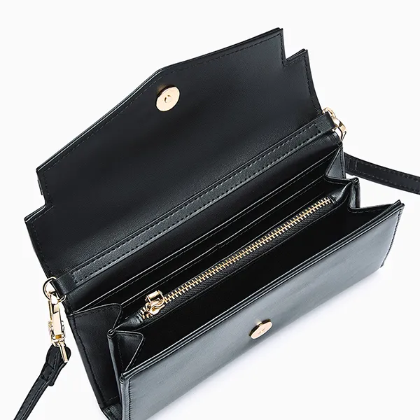 Túi Đeo Chéo Nữ Lyn Madison Infinite Long Wallet On Chain - Black L25FWWA025 Màu Đen