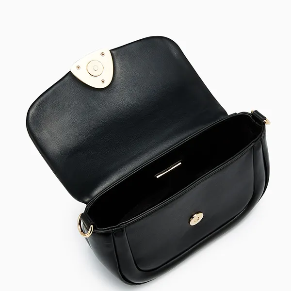 Túi Đeo Chéo Nữ Lyn Matric S Crossbody Bag - Black LL25FBS002 Màu Đen