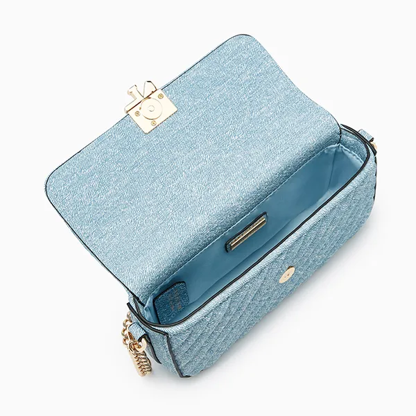 Túi Đeo Chéo Nữ Lyn Pleat Rexha Phone Holder Wallet On Chain - Blue Variation 2 L25FWWB001 Màu Xanh Blue