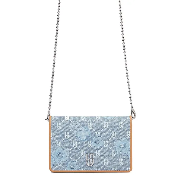 Túi Đeo Chéo Nữ Lyn Sanna Bifold Wallet - Light Blue LL25FWT610 Màu Xanh Blue