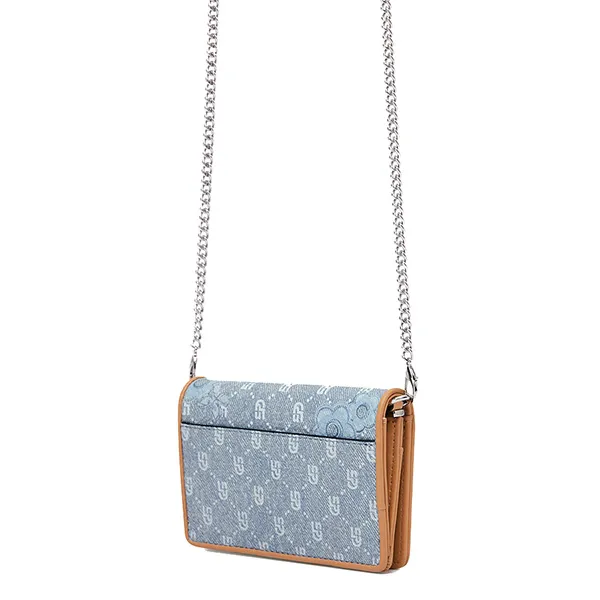 Túi Đeo Chéo Nữ Lyn Sanna Bifold Wallet - Light Blue LL25FWT610 Màu Xanh Blue