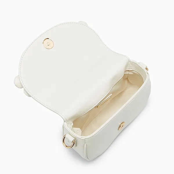 Túi Đeo Chéo Nữ Lyn Sanna Crossbody Bag - Ivory LL25FBT609 Màu Trắng Kem