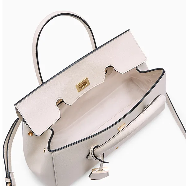 Túi Đeo Chéo Nữ Lyn Sydney Infinite Top Handle M Handbag - Ivory L25FBWA073 Màu Trắng Kem