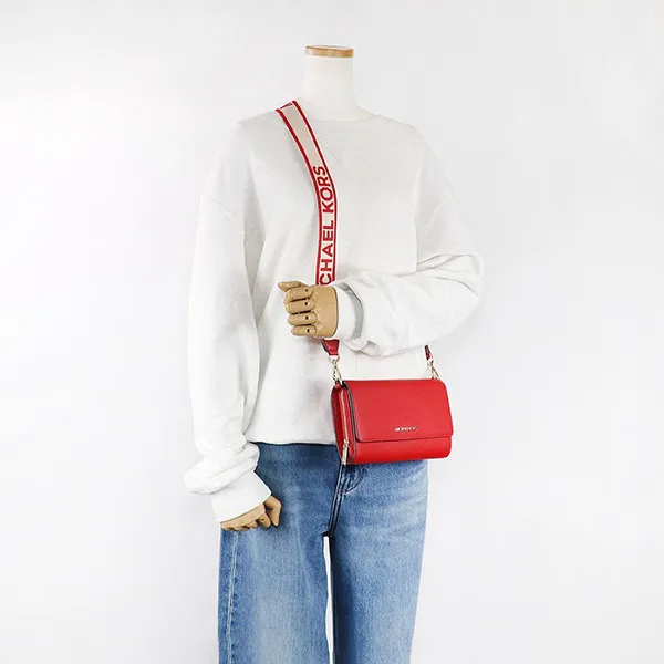 Túi Đeo Chéo Nữ Michael Kors MK Crossbody Bag 35F2GTTC8L Màu Đỏ