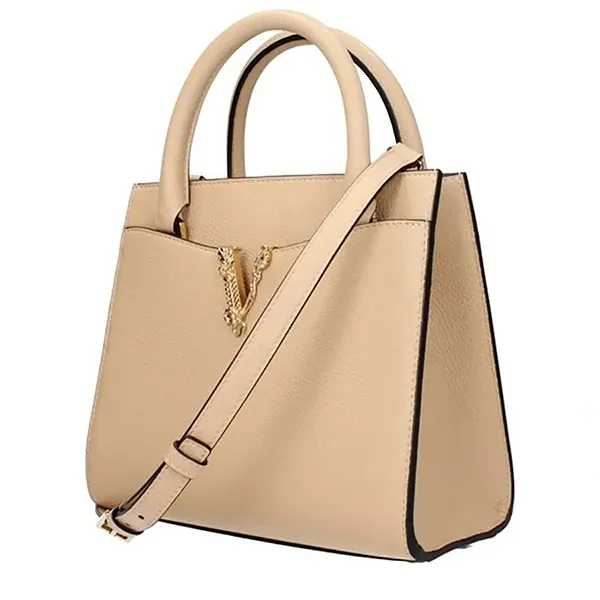 Túi Đeo Chéo Nữ Versace 2Way Visetos Shoulder Bag Màu Be