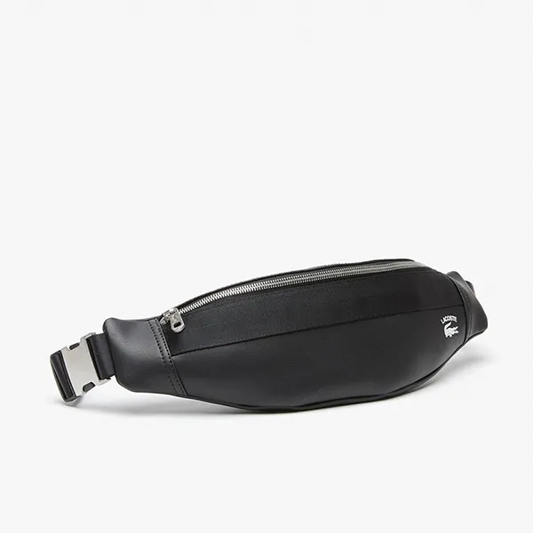 Túi Đeo Chéo Unisex Lacoste Contrast Coordinate Waist Bag NU4071PN Màu Đen