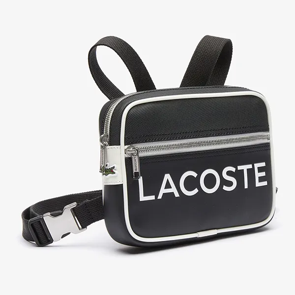 Túi Đeo Vai Nam Lacoste Men's Ultimum Canvas Sling Bag NH3467UT 000 Màu Đen