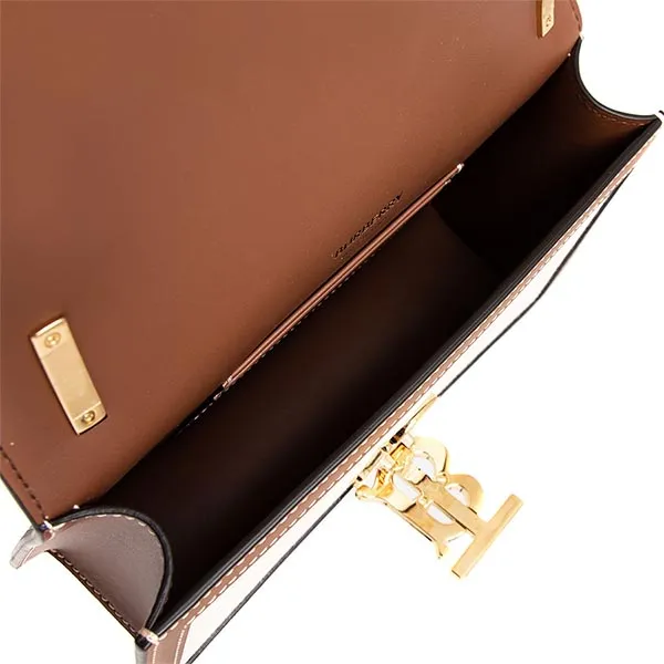 Túi Đeo Vai Nữ Burberry TB Mini Shoulder Bag Màu Nâu - Trắng