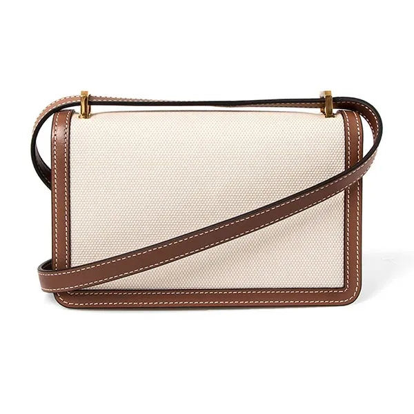 Túi Đeo Vai Nữ Burberry TB Mini Shoulder Bag Màu Nâu - Trắng
