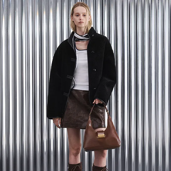 Túi Đeo Vai Nữ Charles & Keith CNK Charlot Hobo Bag Dark Brown CK2-40840561 Màu Nâu
