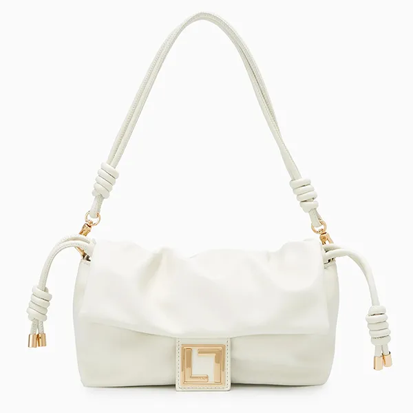Túi Đeo Vai Nữ Lyn Abigo Shoulder Bag Ivory LL25FBT640 Màu Trắng