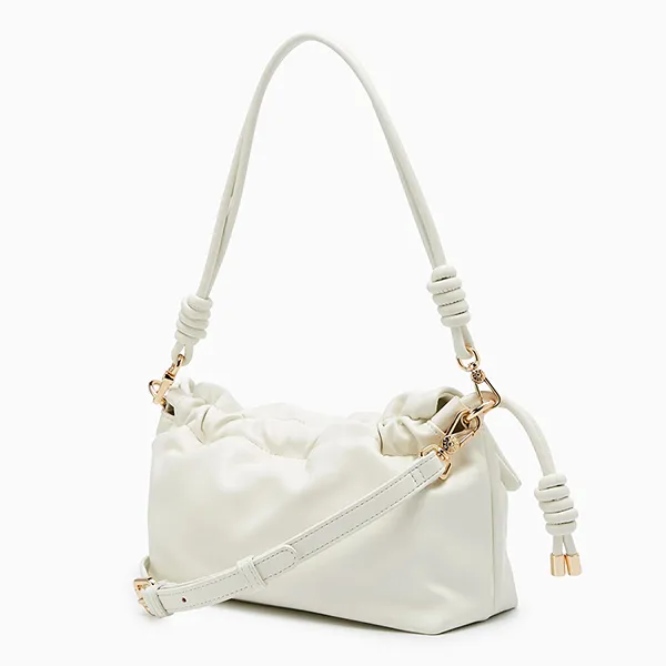 Túi Đeo Vai Nữ Lyn Abigo Shoulder Bag Ivory LL25FBT640 Màu Trắng