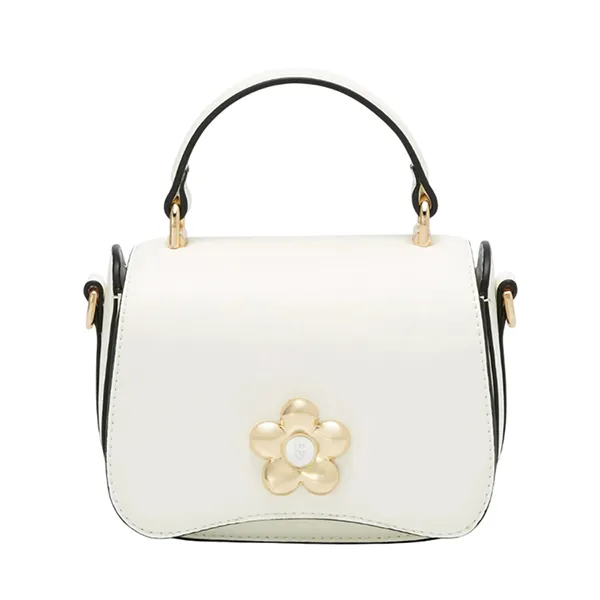 Túi Đeo Vai Nữ Lyn Dakota Mini Shoulder Bag Ivory LL25FBT621 Màu Trắng