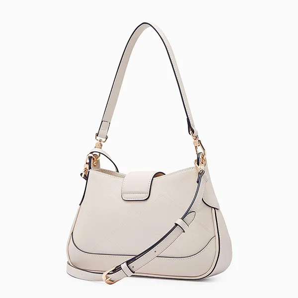 Túi Đeo Vai Nữ Lyn Dasha Shoulder Bag Light Beige LL25CBF295 Màu Kem