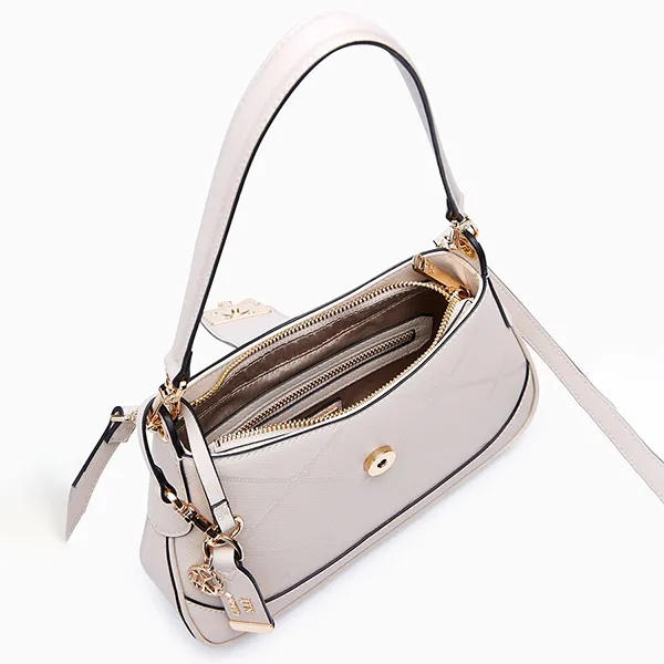 Túi Đeo Vai Nữ Lyn Dasha Shoulder Bag Light Beige LL25CBF295 Màu Kem