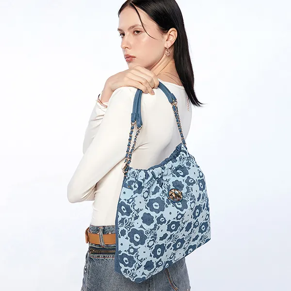 Túi Đeo Vai Nữ Lyn Fontia Bliss Shoulder Bag Blue LL25FBT633 Màu Xanh