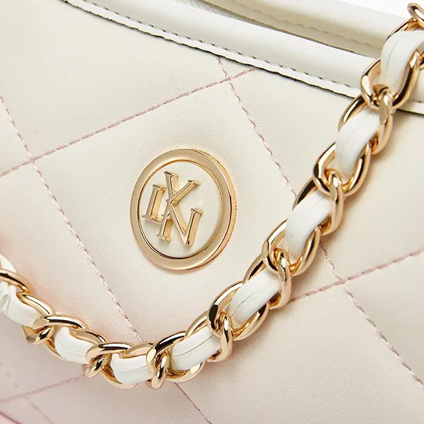 Túi Đeo Vai Nữ Lyn Jaylen S Shoulder Bag Printed White LL25FBF010 Màu Trắng