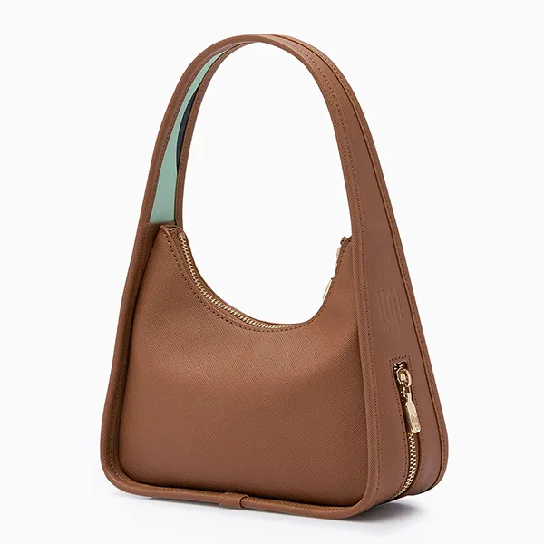 Túi Đeo Vai Nữ Lyn Maddie S Shoulder Bag Printed Brown LL25FBM602 Màu Nâu/Xanh