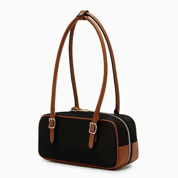 Túi Đeo Vai Nữ Lyn Malik M Shoulder Bag Black LL25FBF040 Màu Đen