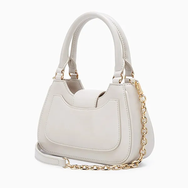 Túi Đeo Vai Nữ Lyn Matric Shoulder Bag Light Grey LL25FBS004 Màu Xám Trắng