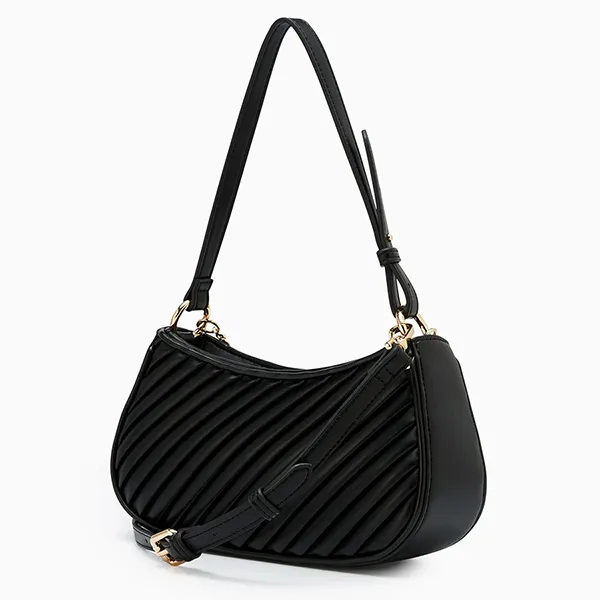 Túi Đeo Vai Nữ Lyn Pleat Brighton Shoulder Bag Black L25FBWB010 Màu Đen