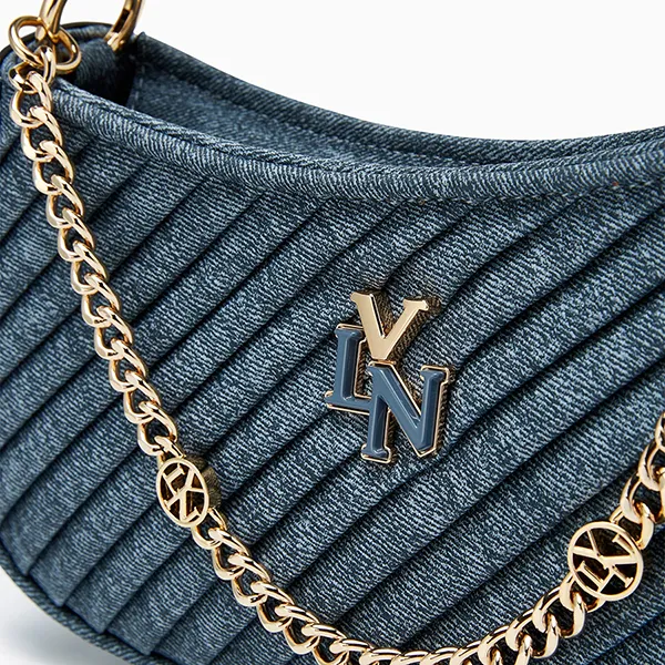 Túi Đeo Vai Nữ Lyn Pleat Brighton Shoulder Bag Blue Variation 2 L25FBWB010 Màu Xanh Denim