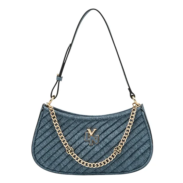 Túi Đeo Vai Nữ Lyn Pleat Brighton Shoulder Bag Blue Variation 2 L25FBWB010 Màu Xanh Denim