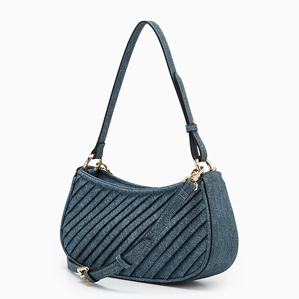 Túi Đeo Vai Nữ Lyn Pleat Brighton Shoulder Bag Blue Variation 2 L25FBWB010 Màu Xanh Denim