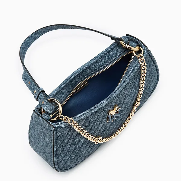 Túi Đeo Vai Nữ Lyn Pleat Brighton Shoulder Bag Blue Variation 2 L25FBWB010 Màu Xanh Denim