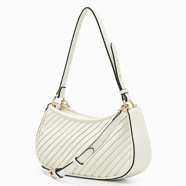 Túi Đeo Vai Nữ Lyn Pleat Brighton Shoulder Bag Ivory L25FBWB010 Màu Trắng