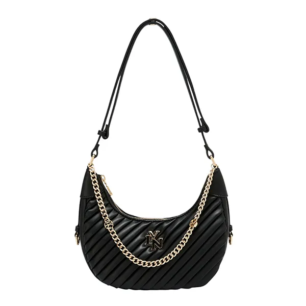 Túi Đeo Vai Nữ Lyn Pleat Rexha M Shoulder Bag Black L25FBWA054 Màu Đen