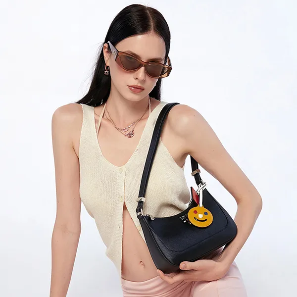 Túi Đeo Vai Nữ Lyn Re-Edit Bauhaus S Shoulder Bag Black L25FBWA061 Màu Đen