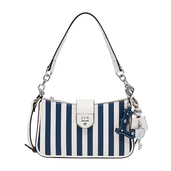 Túi Đeo Vai Nữ Lyn Re-Edit Wonder Ray S Shoulder Bag L25FBWA049 Màu Xanh/Trắng