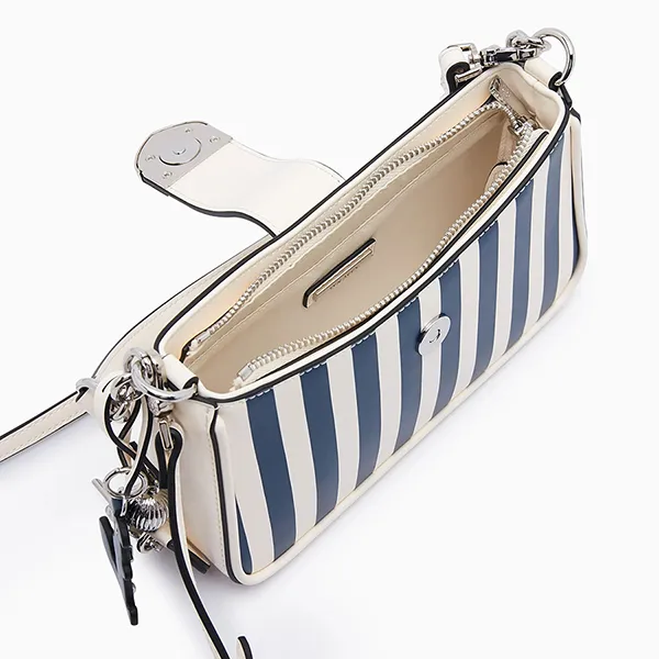 Túi Đeo Vai Nữ Lyn Re-Edit Wonder Ray S Shoulder Bag L25FBWA049 Màu Xanh/Trắng