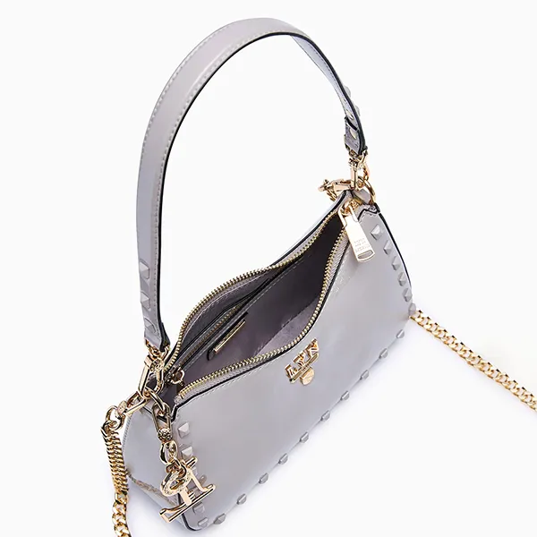Túi Đeo Vai Nữ Lyn Tricia Rocky Shoulder Bag Grey LL24FBS183 Màu Xám