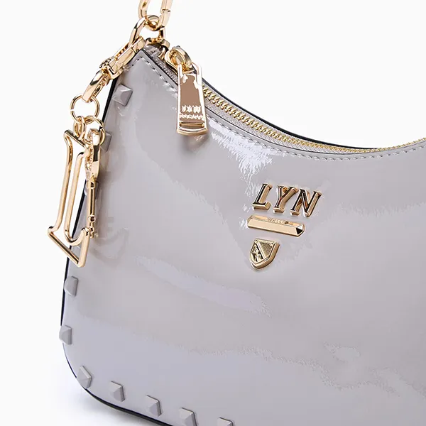 Túi Đeo Vai Nữ Lyn Tricia Rocky Shoulder Bag Grey LL24FBS183 Màu Xám