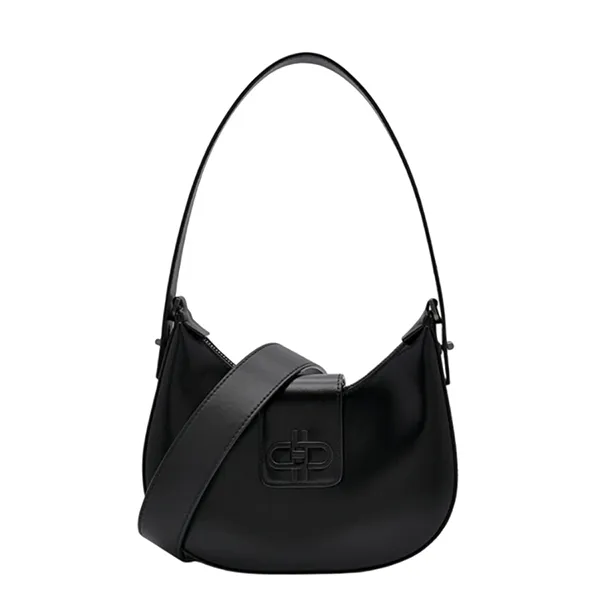 Túi Đeo Vai Nữ Pedro Icon Leather Hobo Bag Black PW2-36610008 Màu Đen