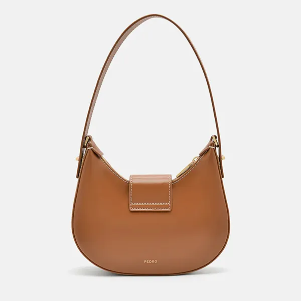 Túi Đeo Vai Nữ Pedro Icon Leather Hobo Bag Cognac PW2-36610008 Màu Nâu